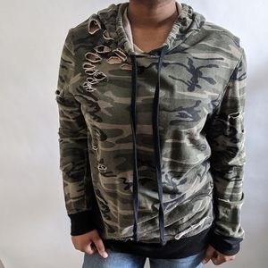 Army fatigue hoodie
